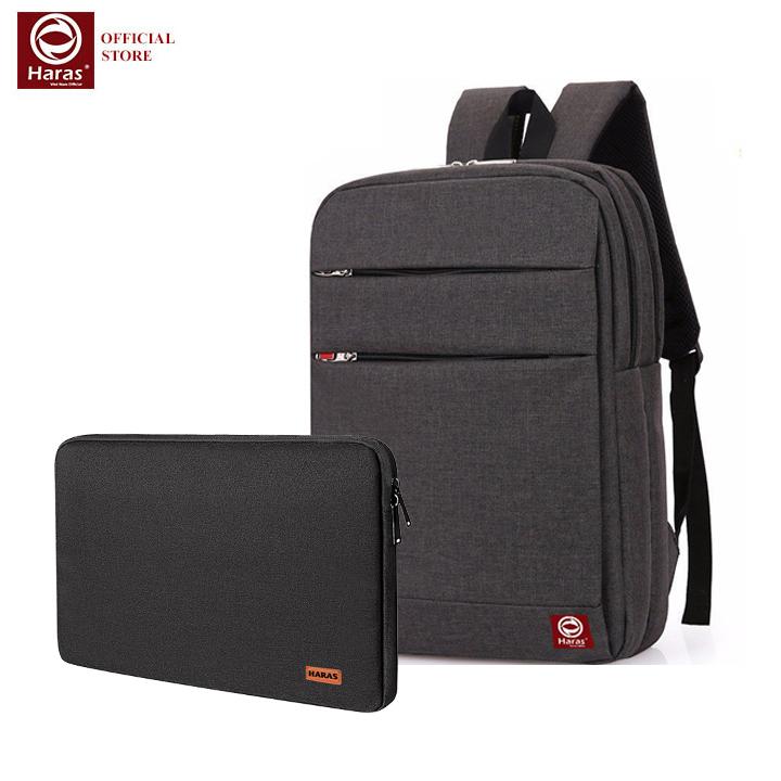 Combo Balo Laptop Và Túi Chống Sốc Bảo Vệ Máy Tính HARAS 099001