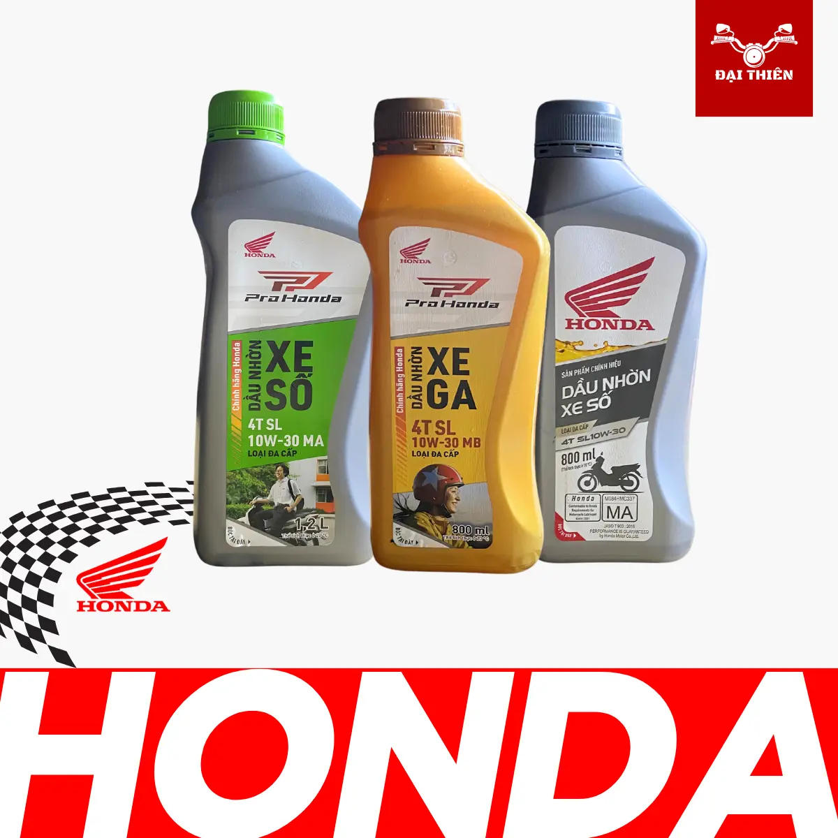 Dầu Nhớt Xe Máy HONDA Chính Hãng Dành Cho Xe Ga, Xe Côn, Winner / Winner X - Dầu nhớt bán tổng hợp: đáp ứng khá tốt chức năng bôi trơn và gia tăng hiệu suất cho máy
