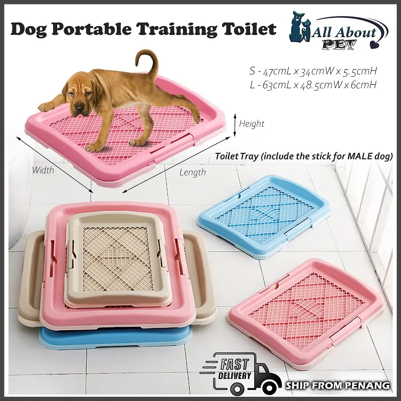 [Ready Stock] Pet Dog Toilet Tray Pet Urine Tray Pee Training pad Tray