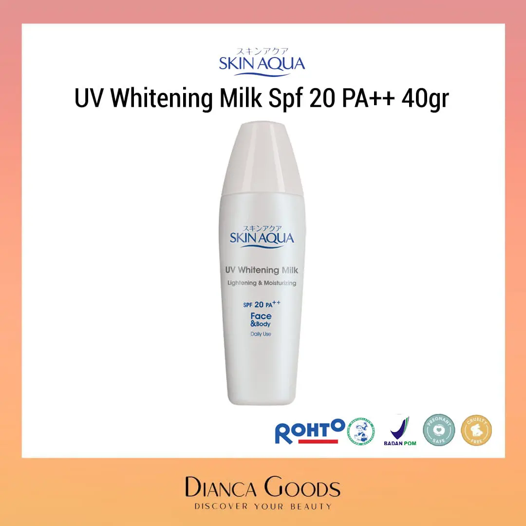 SKIN AQUA UV WHITENING MILK SPF 20 PA++ 40 GR Mencerahkan Wajah