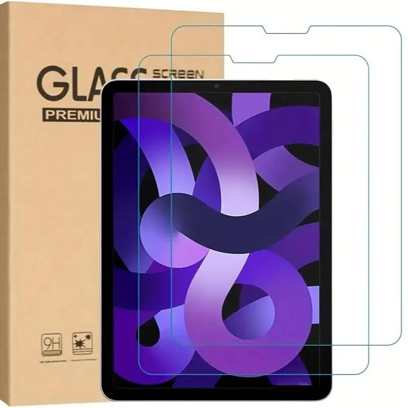 Tablet Screen Protector, 2 Counts Tempered Glass Tablet Screen Protective Film With Cleaning Accessories For iPad Air 5th 4th, iPad 10 (10.9 Inch),iPad Pro (11 Inch)