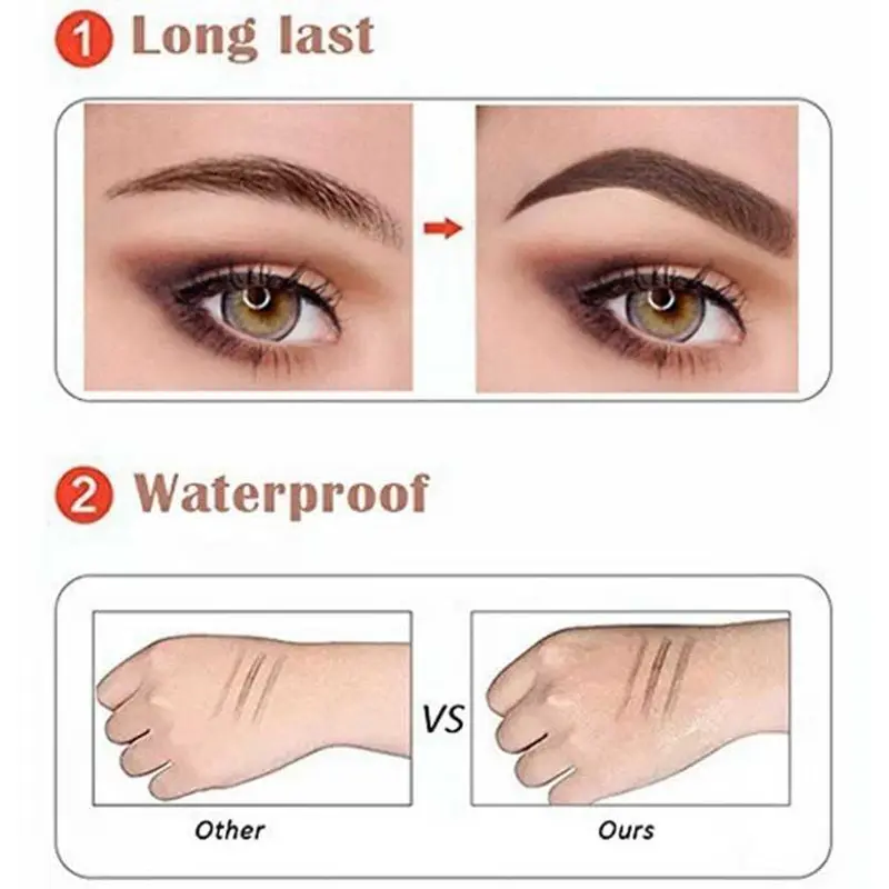 SUAKE Pensil Alis Microblading Eyebrow Tattoo Pen Waterproof - Y004 Kering Lasting 6