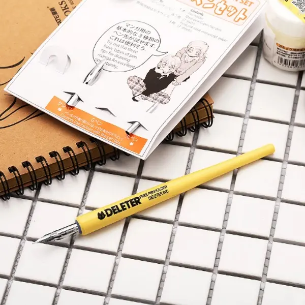 Deleter Trial Pen Set Nib Comic Drawing Manga Dip Pen Holder Mapping Pen 5
