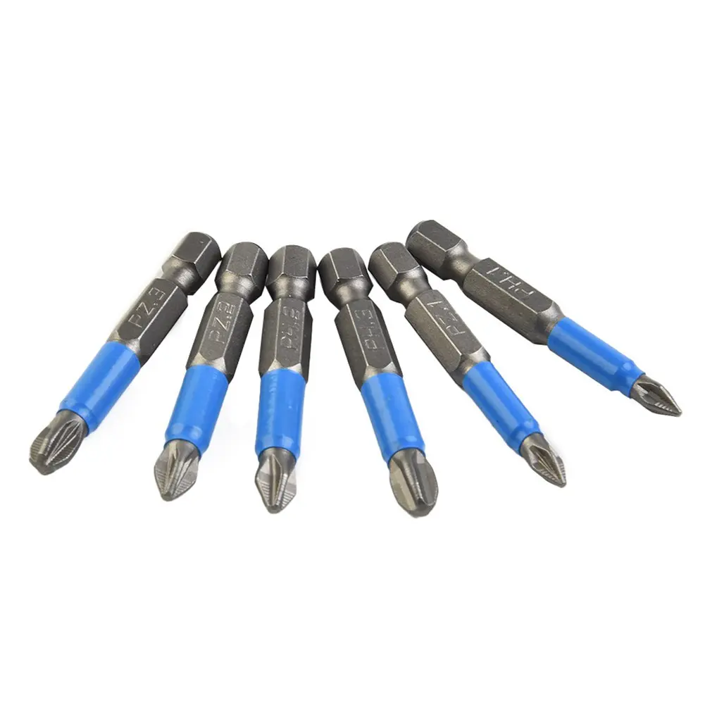 1pc Non-slip Screwdriver Bit Set Electric 50mm PH1/PH2/PH3/for PZ1/for PZ2/PZ3