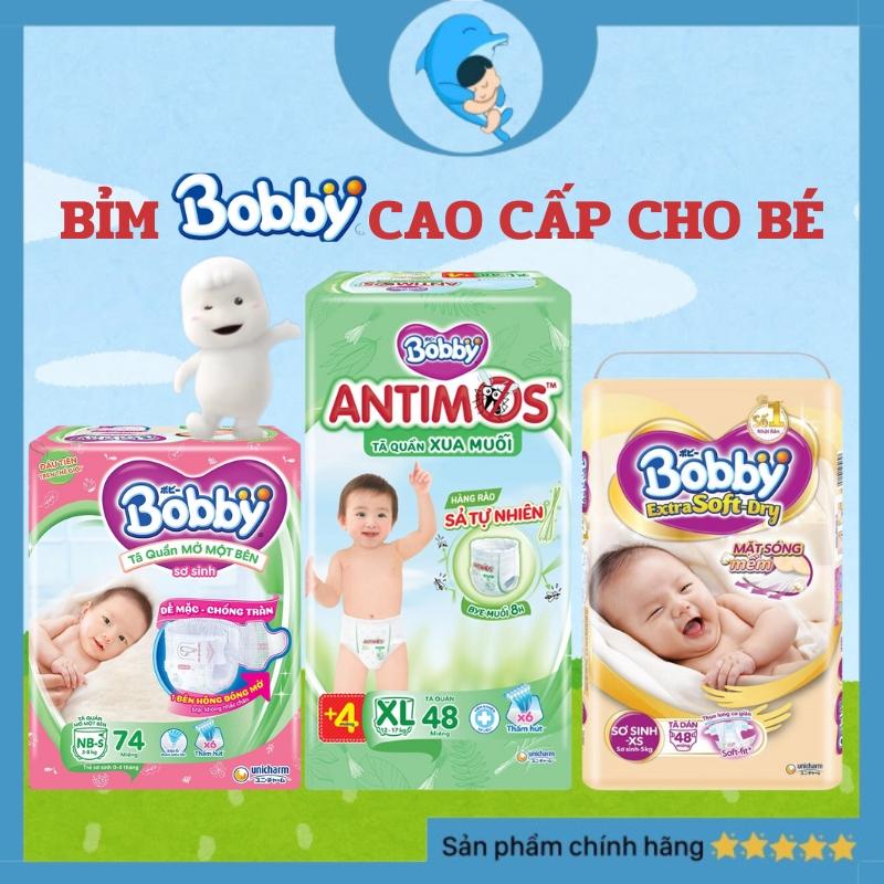 [21/2]Tã/bỉm quần mở một bên Bobby - Xua muỗi Bobby Antimos - Extra Soft Dry hiện đại, cải tiến, hỗ trợ bé yêu xua muỗi 8H