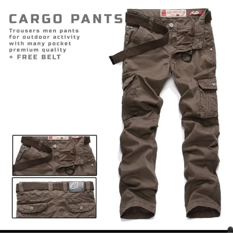 Celana Cargo / Celana Cargo Panjang / Celana Pria / Celana Cargo Import Loreng BA WANG CHENG / Kargo Stretch / Cargo Melar / Cargo Slimfit / Free Sabuk 1