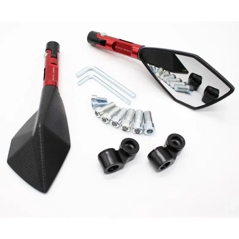 [ Bisa COD ] Spion Tomok v2 Kaca Putih / Spion Motor Variasi Universal Motorcycle 0