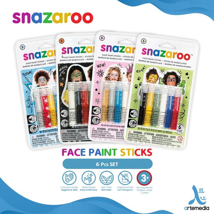 Jual Snazaroo Stick Face Body Paint Color Set - Kota Bandung ...