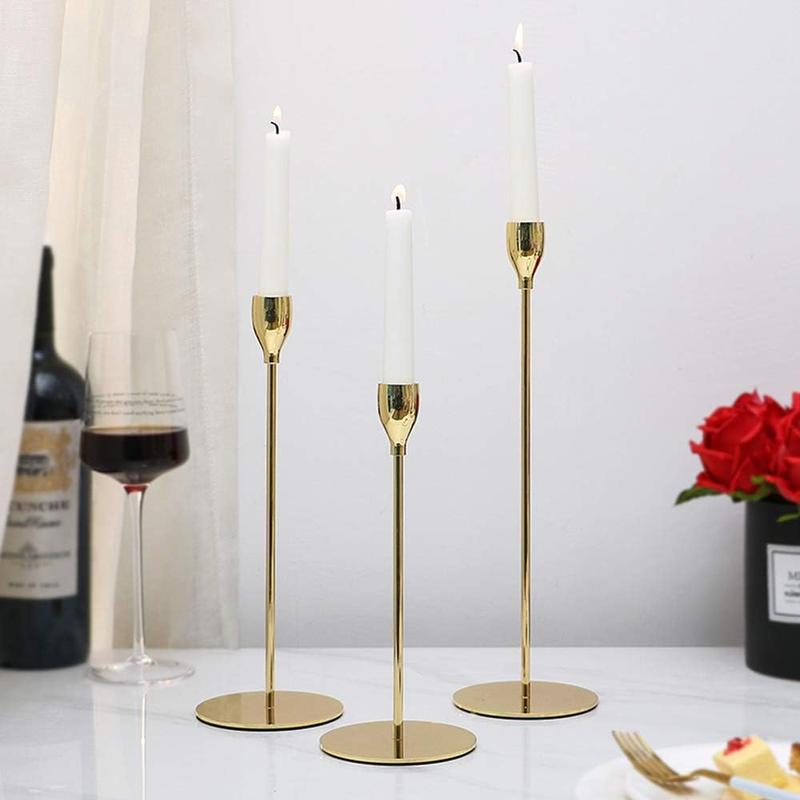 Candle Holder Set, 6 Counts/set Modern Simple Candle Stand, Decorative Candle Holder for Home Living Room Bedroom Dining Room Wedding Party, Ornaments 7