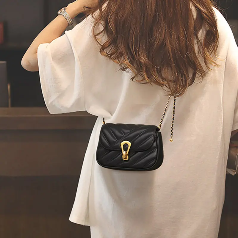 Túi Dây Chuyền Tươi Mới, Túi Vuông Nhỏ Thiết Kế Đặc Biệt, Kết Cấu Cao Cấp, Túi Đeo Vai, Túi Đeo Chéo, Hàng Mới Về Năm 2023