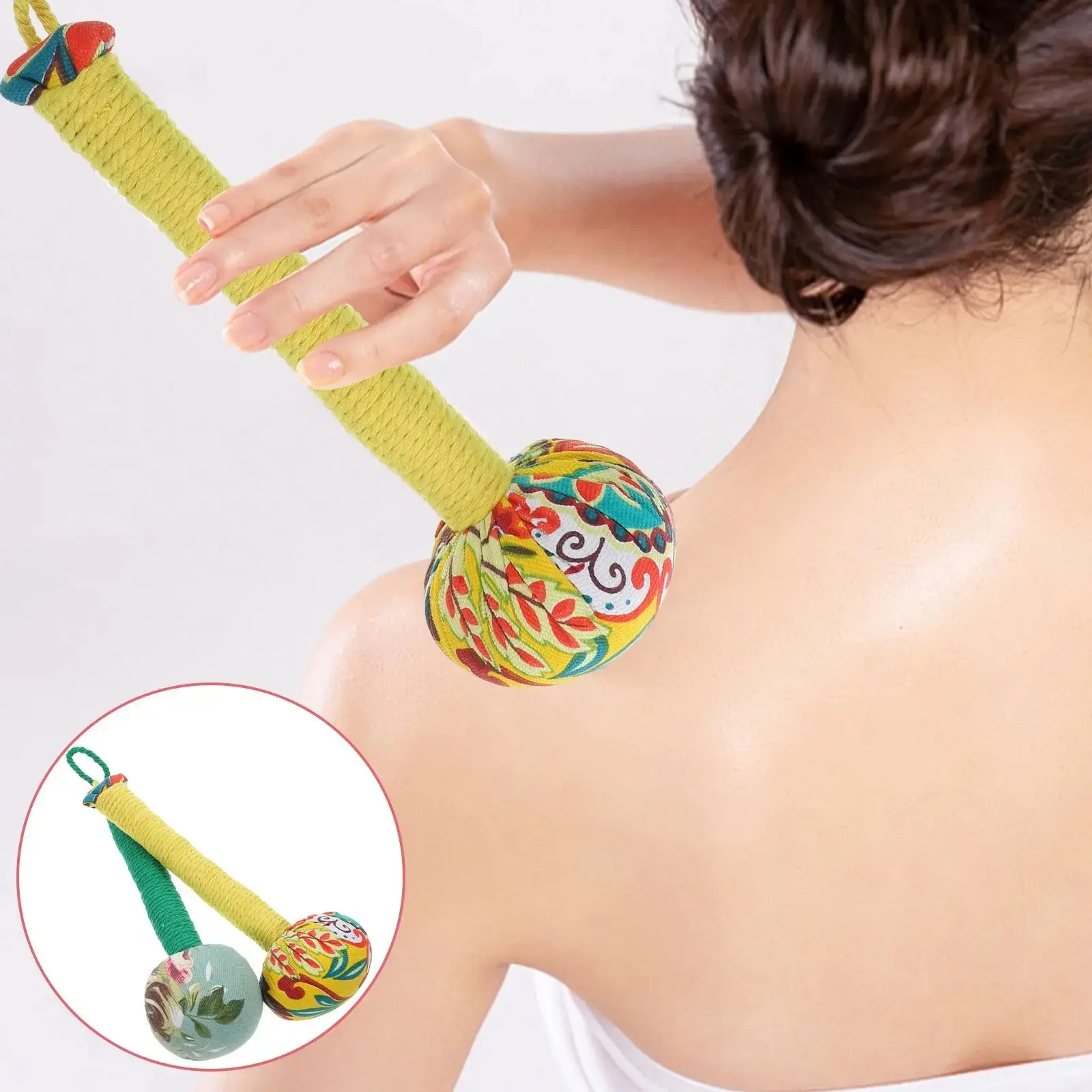Moxibustion Hammer Thigh Massager Manual Massagers Wormwood Back Stick Cloth for Neck