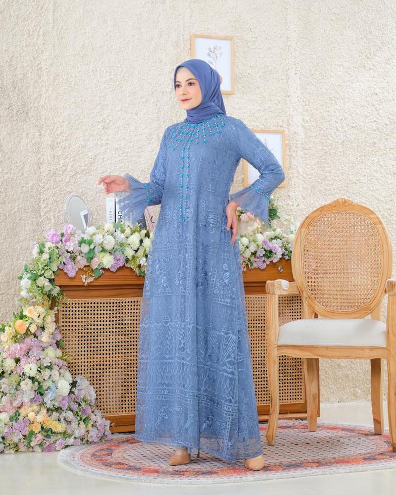 Product Introduction of Gamis Kinarya Gamis Semi Outer Gamis Tulle Etnic Premium Gamis Terbaru Gamis Kekinian Gamis Modern Gamis Pesta Dress Pesta Gamis Kondangan Gamis Kebaya Wanita Muslim Payet 3