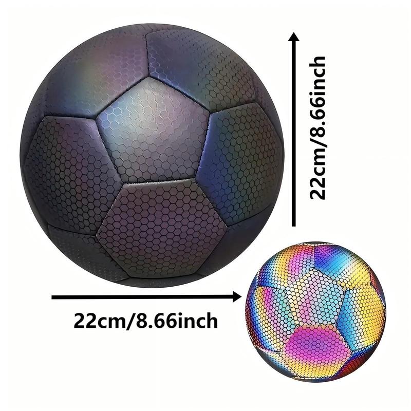 Product Introduction of Glowing Football, Size 5 Luminous Football, Wear-resistant Football for Adults & Students Games & Training, Professional Quality Cool Football for Gift 1