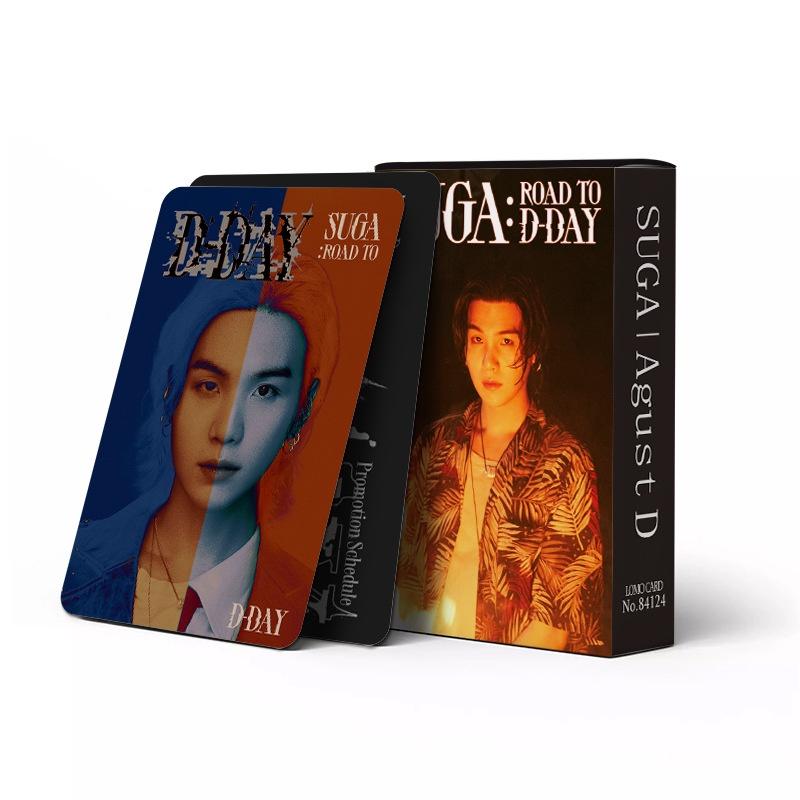 Thẻ Lomo Solo, 60 Cái / hộp, Nhóm Nhạc BTS V và SUGA, Album Đường Đến D-DAY, Thẻ JHOPE SUGA J-HOPE, Kim Tae Hyung Bưu Thiếp, Thiết Kế Bản Thân 5