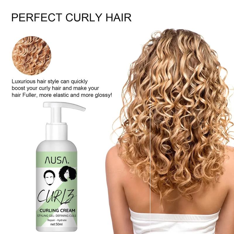Product Introduction of 50ml Hair Curling Cream Anti-Frizz Bouncy Resilient Enhancer Styling Lotion Prevent Hair Breakage Smooth Moisturizing Hair Care Gel Haircare Moisturizer Moisturize Moisture 11