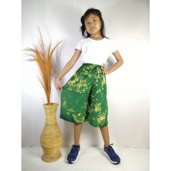 Celana Kulot 7/8 Rayon Tie Dye Anak (5-12 th) Free Scrunchies 6