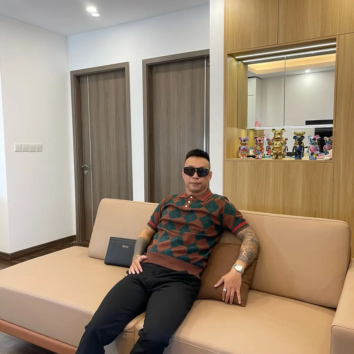 Polo Nâu karo ( ae nhớ xem bảng size )