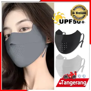 Ice Silk Mask Wajah Sepeda Sepeda Motor Breathable Anti UV Sun Protection Running Fishing Sports Mask