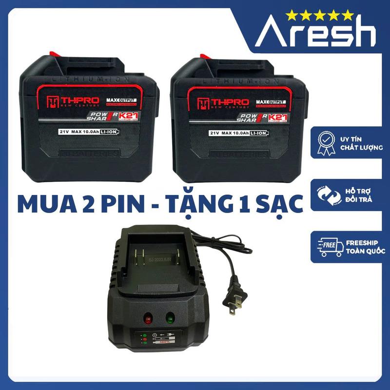 { MUA 2 PIN 20CELL - TẶNG 1 SẠC CỐC } Pin đóng 20 Cell THPRO Chân Pin Phổ Thông M21 Có Đèn Báo Pin Dòng Xả Cao Mạch 3 Mosfet