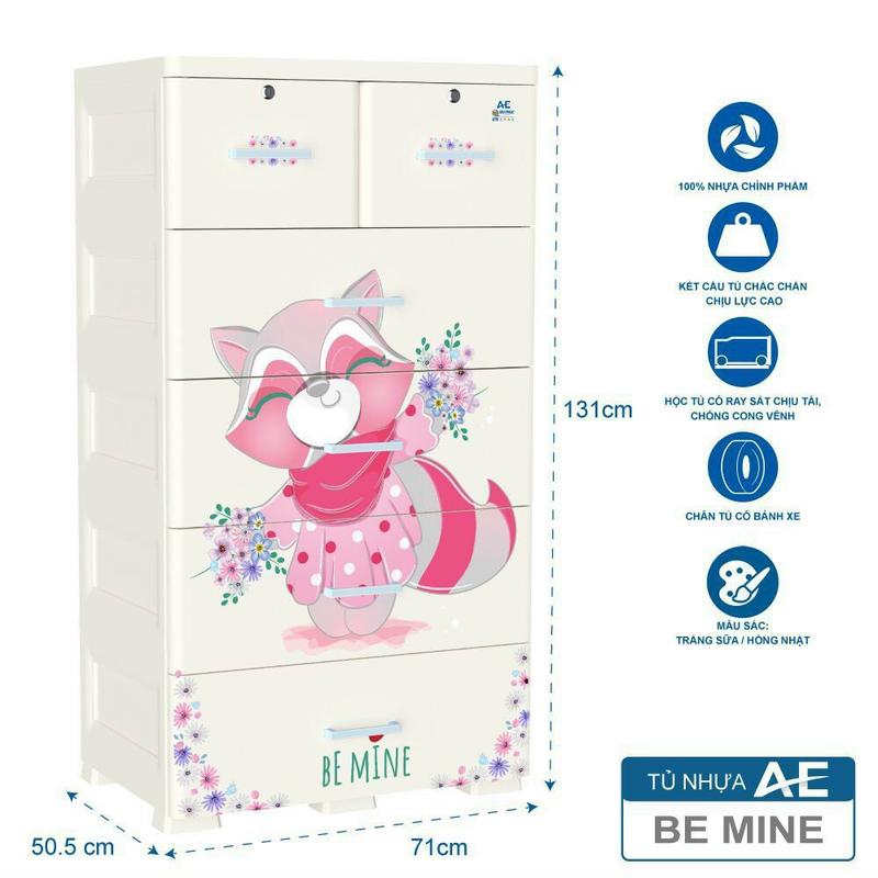 Product Introduction of [Chính Hãng QUI PHÚC] Tủ quần áo 5 tầng 6 ngăn AE kích thước lớn 2