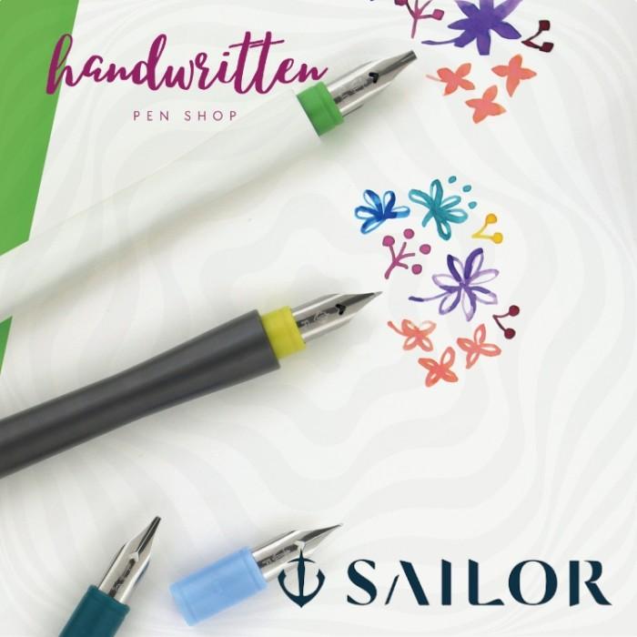 SAILOR Hocoro Calligraphy / Fude / Brush Nib Dip Pen Fountain Pen / Pulpen Kaligrafi - NibSet Medium 1