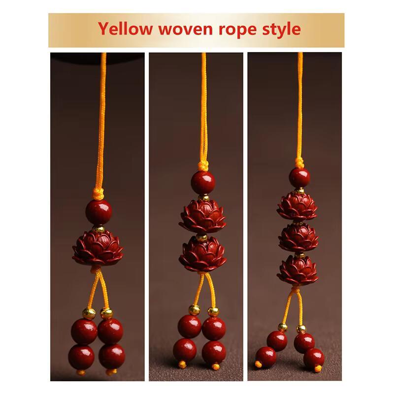 Product Introduction of Handmade Beaded Lotus Key Pendant Case Lanyard Art Culture Mobile Phone Chain Multi-style Travel Unisex Smartphone Cellphone Luxury 26