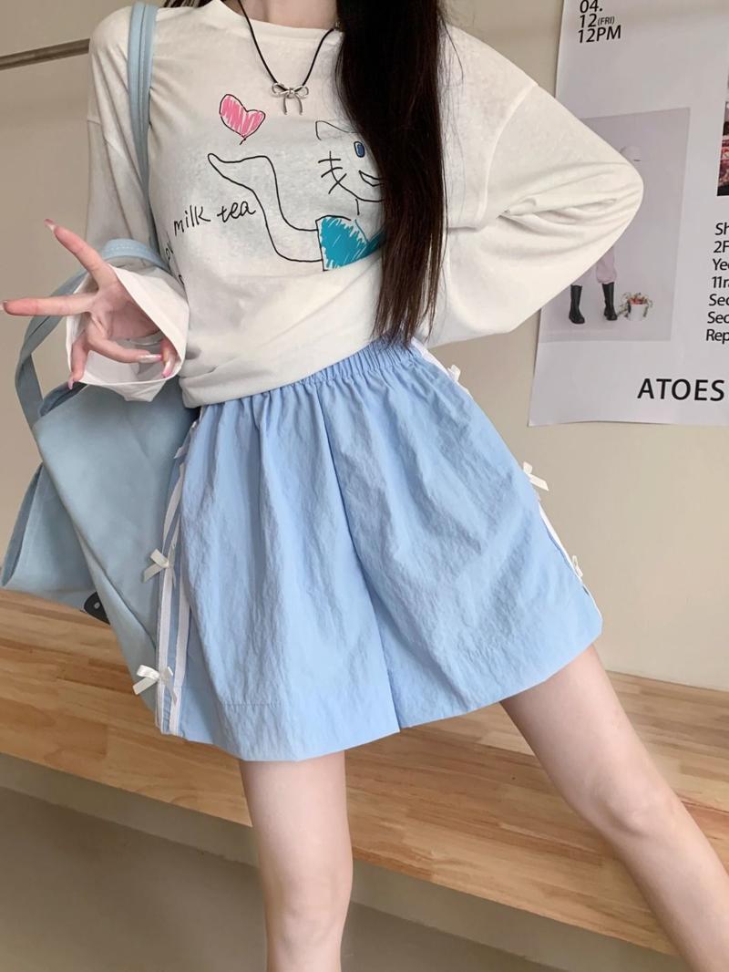 Product Introduction of Ice Silk Quick-Drying Wide-Leg Pants Women's Summer Thin Loose plus Size Casual Fitness Yoga Hot Pants Sports Pants 22