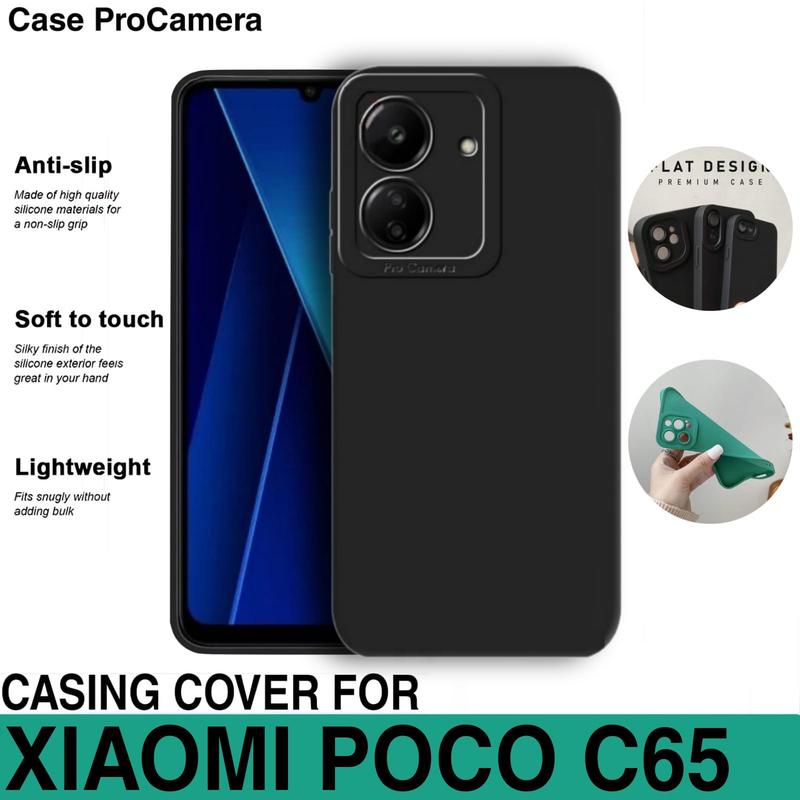 Soft Case POCO C65 Free Ceramic Anti Spy Full Cover 1