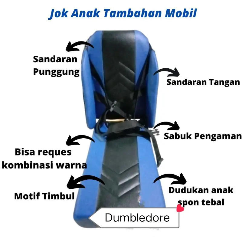 Jok anak tambahan mobil premium