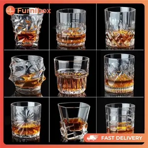 Gelas Wine Cangkir Whiskey Eropa Crystal Cocktail Whisky Glass Bar