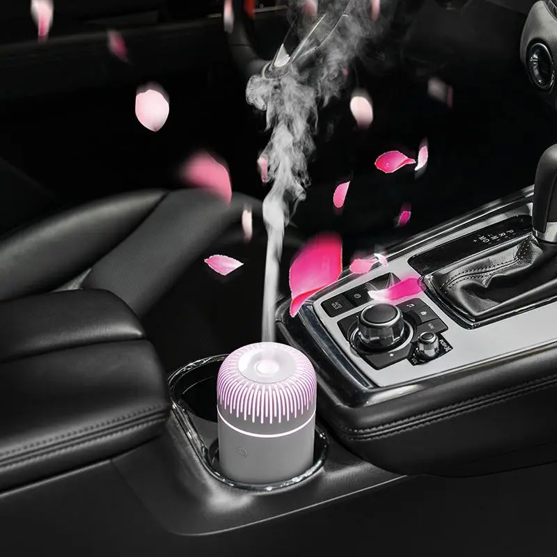Car Air Freshener, USB Powered Car Aromatherapy Diffuser, 7 Color Changing Night Light Air Humidifier, Universal Car Accessories 0