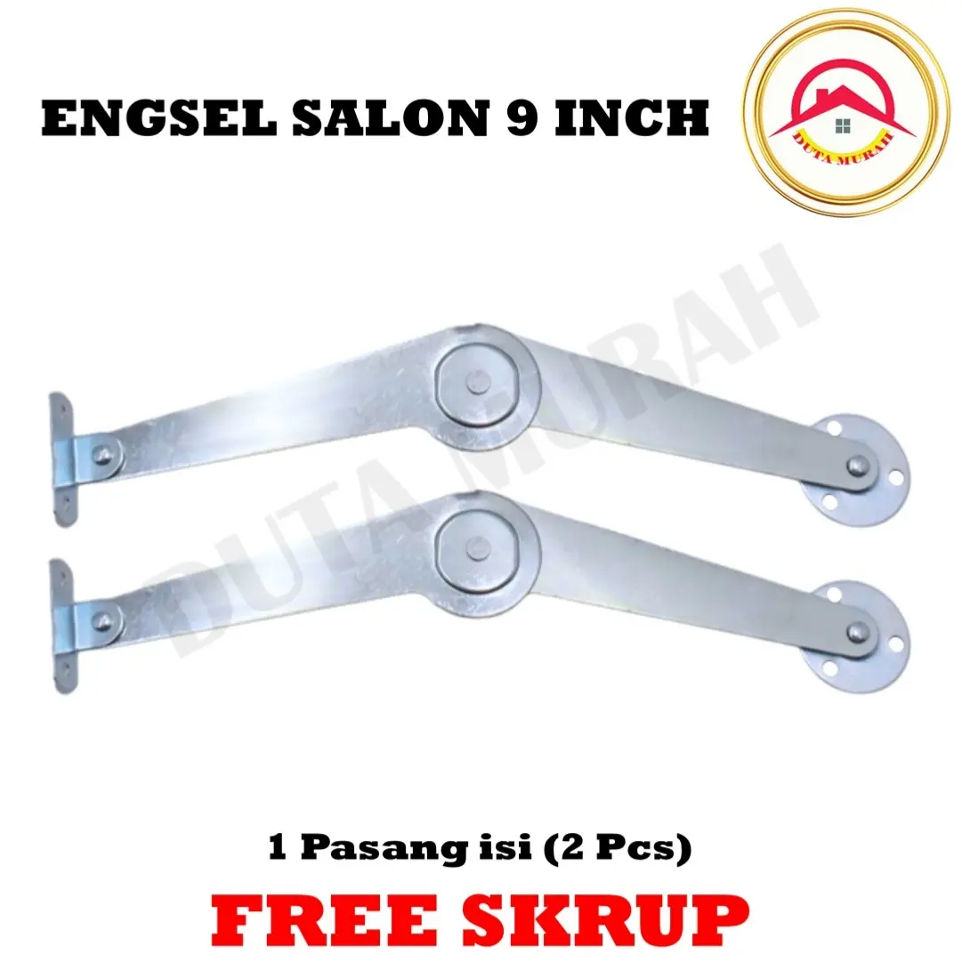 Engsel Salon 9" 23cm  Engsel Sikutan Wayang Jendela Engsel Salon Lipat FREE SKRUP / Sikutan Hak Angin Engsel Siku Gareng