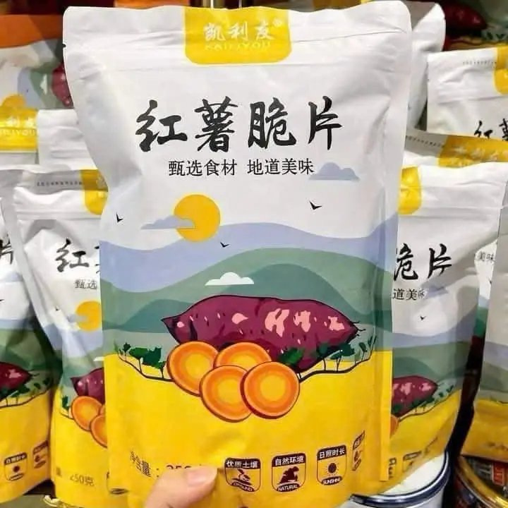 Khoai lang mật ong sấy giòn- món ăn vặt nội địa trung