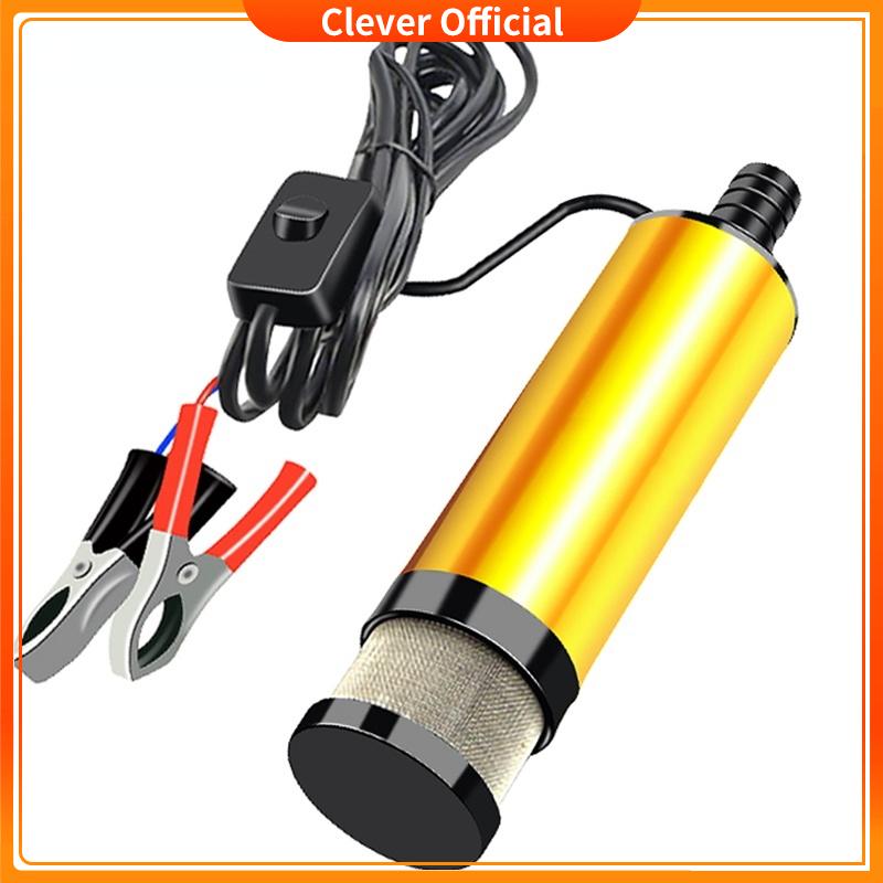 Máy bơm dầu 12v 24v bơm chìm hút dầu nhớt nhiên liệu nước mini motor lõi đồng lưu lượng 30 lít phút Máy bơm nước diesel máy bơm nước nhỏ