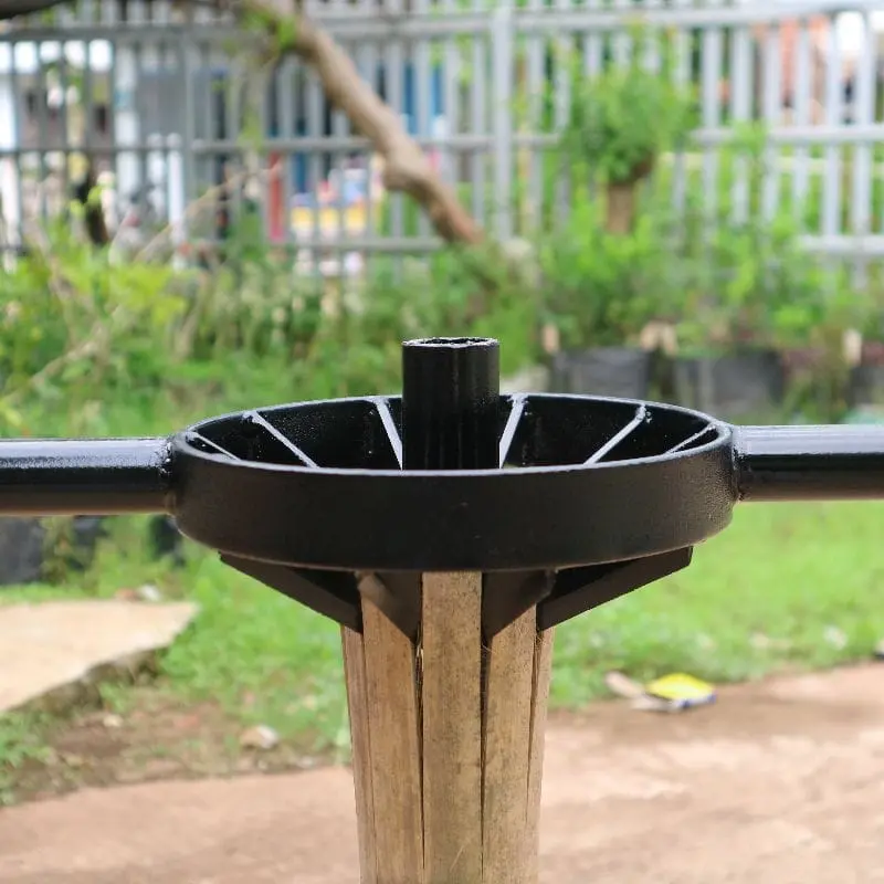 Alat Pembelah Bambu Manual Pecahan 2-10 Mata Pisau Besi Kitchenware