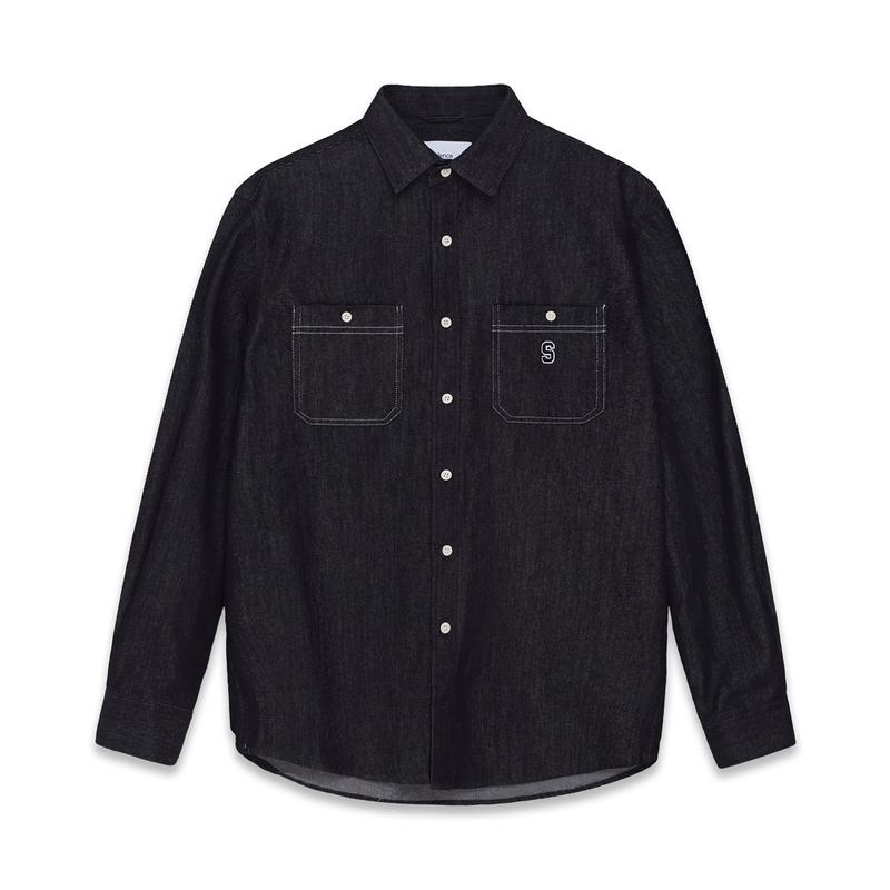 Áo sơ mi SilenceStandard Premium Denim Logo S Menswear Nam 8