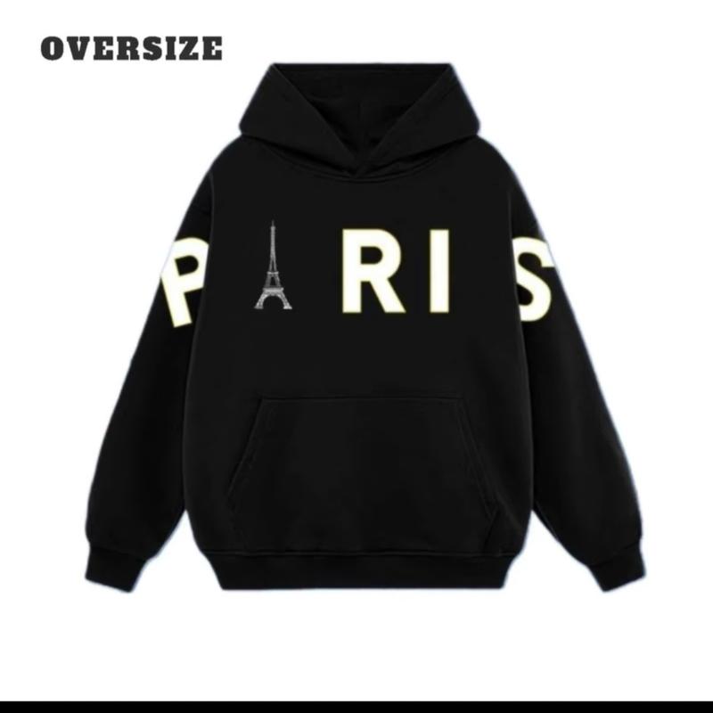 Áo Hoodie Pari Nam Nữ Chất Cotton Mềm Không Nhăn Không Bai Xù 0