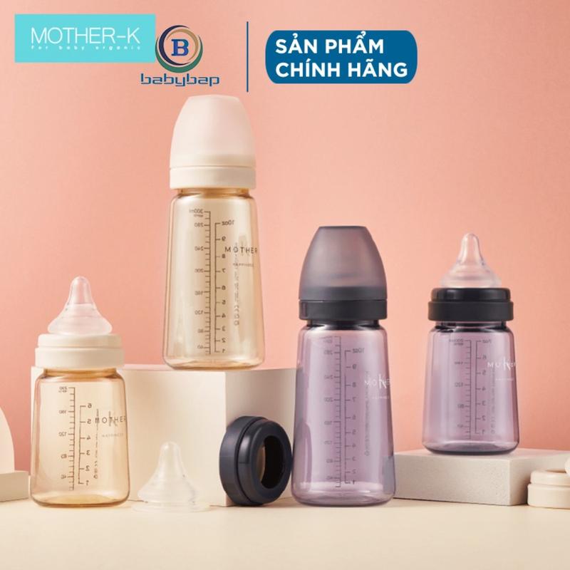 Bình Sữa PPSU Hàn Quốc Mother-K Chịu Nhiệt Đến 200 Độ C 180ml/280ml 【 Mẫu bán chạy】 【Phiên bản nâng cấp】