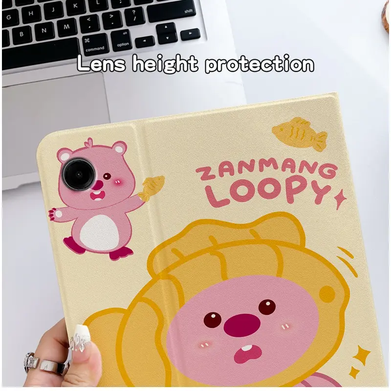 Ốp Hoạt Hình Dễ Thương, Chất Lượng Cao, Cho Samsung Galaxy Tab A9 A9 + A9 Plus 11.0 ''8.7 '', 2023, Chất Liệu Da PU, Có Khe Cắm Bút, Thời Trang, Ốp Bảo Vệ 8