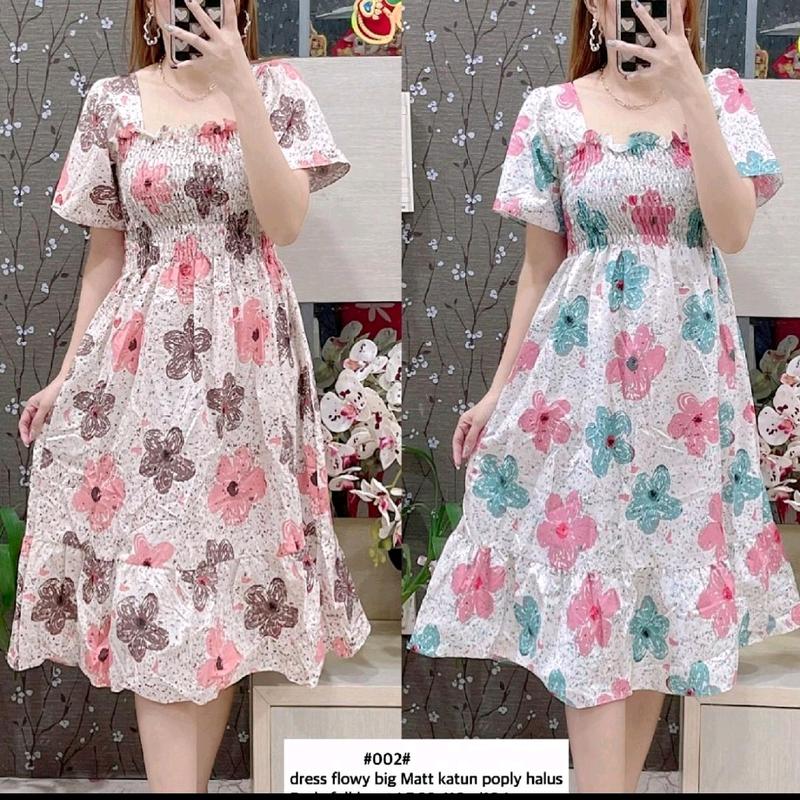Gege-  Natasya dress/ daster Motif bunga dress fashion wanita  banyak motif 2