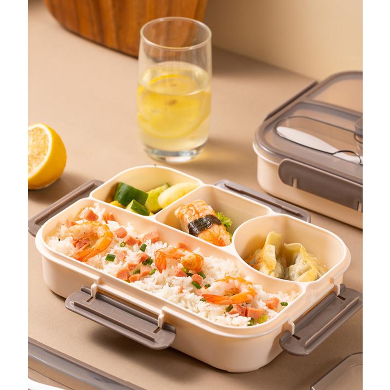 LUNCH BOX 3 & 4 SEKAT FREE SPORK I LUNCH BOX BPA FREE I KOTAK BEKAL DENGAN SEKAT 8