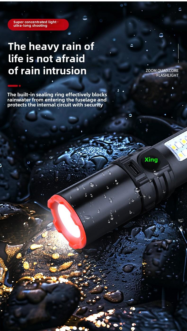 Product Introduction of Multifunctional strong light flashlight portable charging long endurance explosion bright flashlight strong light ultra bright outdoor long endurance 14
