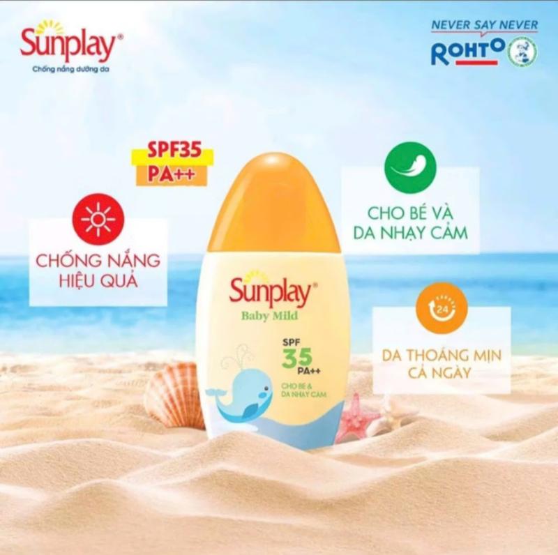 Kem Chống Nắng Sunplay Dưỡng Trắng, Dưỡng Ẩm, Giải Nhiệt Cho Mọi Loại Da Người Lớn Và Trẻ Em - Sữa Chống Nắng Sunplay 4