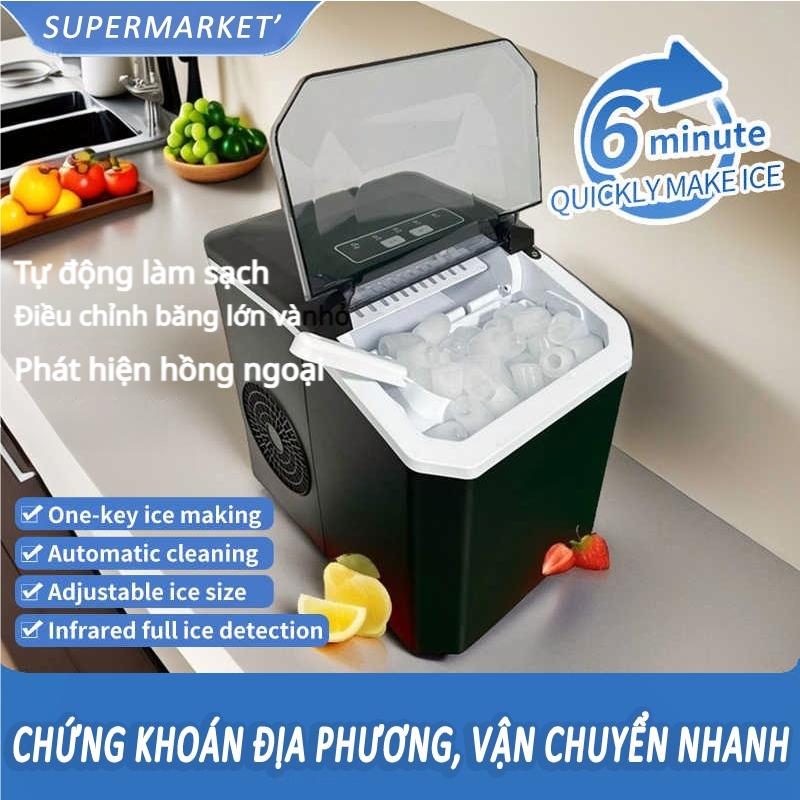 AIMI Máy làm đá viên Hicon siêu tốc 6 phút cho gia đình Tủ Lạnh mini làm đá máy làm đá tức thì Dịch vụ VIP