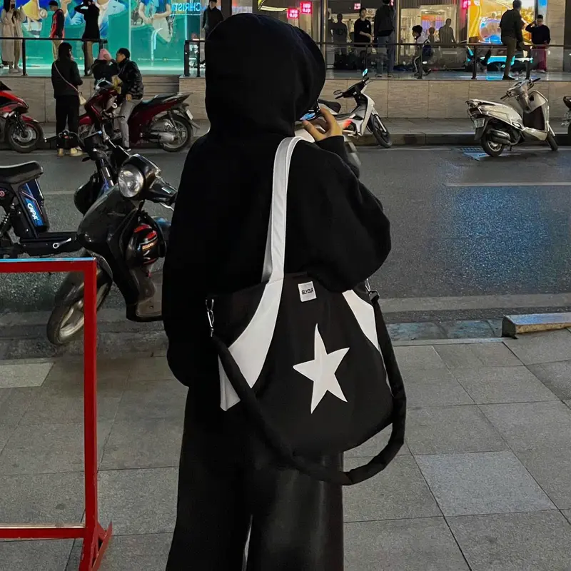 Túi STAR V4 unisex - SLYOUR Bag , chất liệu dù trần bông, chống sốc, kháng nước, vừa lap 15inch túi đeo chéo & túi đeo vai khóa kéo tote (SV4) Chữ Nhật 7