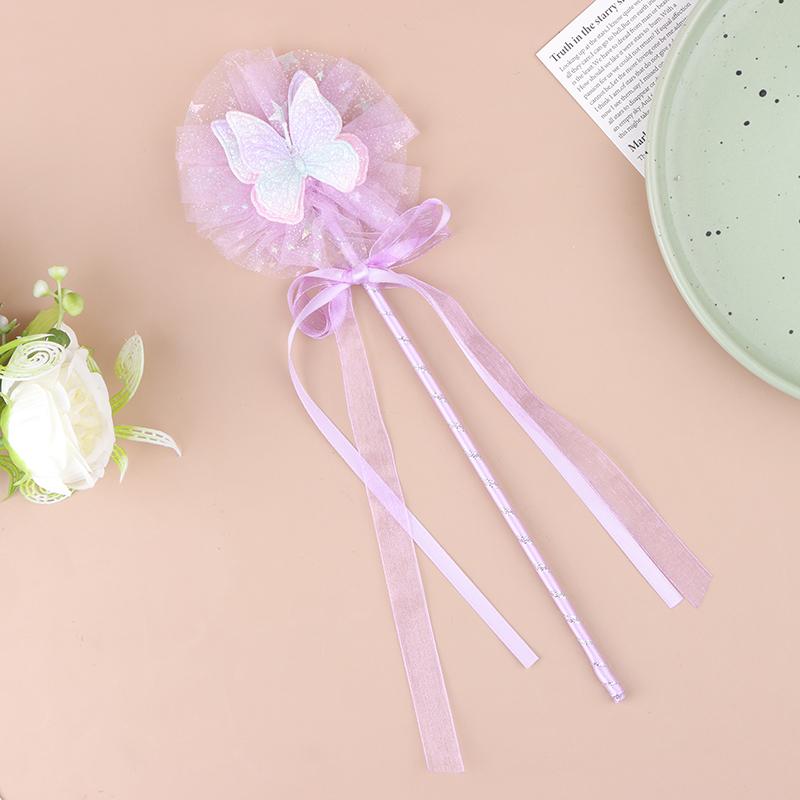 Product Introduction of [zfe]Cute Butterfly Magic Stick Fairy Wand Princess Cosplay Props Wand For Girls Birthday Halloween Party Supplies 19