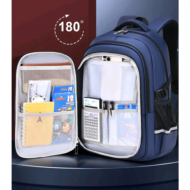 BC1040 - Tas Sekolah Motif T-REX Anak Anti Air/Ransel Sekolah Model KULKAS IMPORT/Tas Punggung Tahan Air SD SMP SMA/Backpack Anak Laki-laki 1