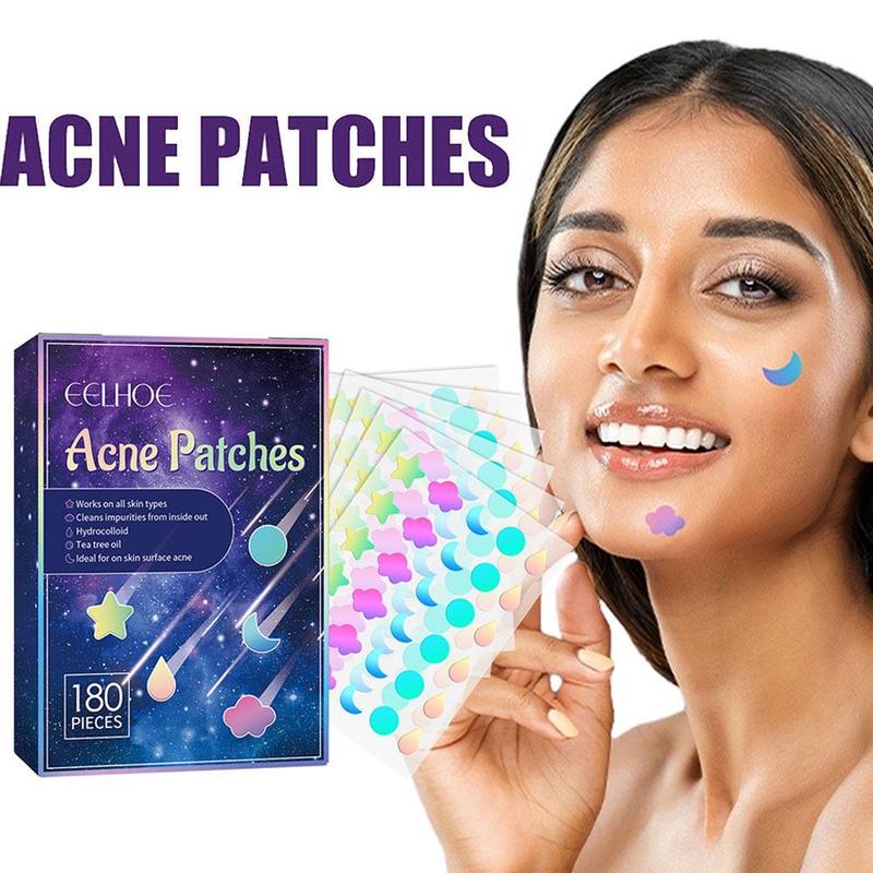180pcs/box Hydrocolloid Acne Patch Pimple Repair Patch Ance Colorful Starry Care Face Sky L7K7 6