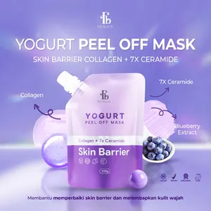 FAV Beauty Yogurt Skin Barrier Peel Off Mask Collagen + 7x Ceramide | Masker Kulit Wajah Skin Barrier Kulit Sensitif Melembabkan Kulit Kering BPOM Fav Beauty