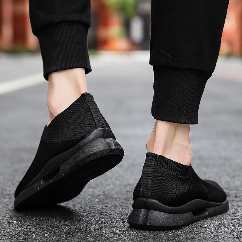 Low Moq Custom løbesko Jogging Åndbar mænd sneakers Slip on unisex Loafer Shoe Mænds afslappede sportssko Størrelse 45 Løbesko_voghion.com
